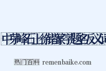 中茅峰石上徐锴篆字题名反义词是什么意思的图片